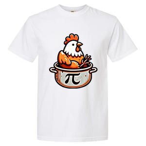 Chicken Pot Pie Funny Math Pun Chicken Pot Pi Day Gift Garment-Dyed Heavyweight T-Shirt