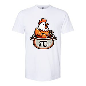 Chicken Pot Pie Funny Math Pun Chicken Pot Pi Day Gift Softstyle CVC T-Shirt