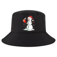 Christmas Pickleball Player Funny Pickleball Snowman Xmas Gift Cool Comfort Performance Bucket Hat