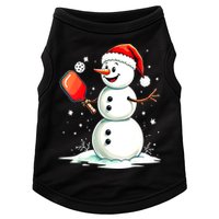 Christmas Pickleball Player Funny Pickleball Snowman Xmas Gift Doggie Tank