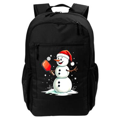 Christmas Pickleball Player Funny Pickleball Snowman Xmas Gift Backpack