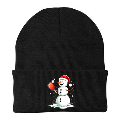 Christmas Pickleball Player Funny Pickleball Snowman Xmas Gift Beanie