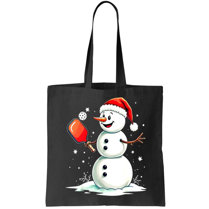 Christmas Pickleball Player Funny Pickleball Snowman Xmas Gift Bag