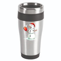 Christmas Pickleball Player Funny Pickleball Snowman Xmas Gift 16oz Travel Tumbler