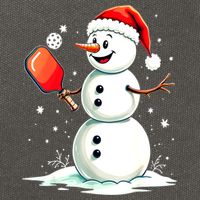 Christmas Pickleball Player Funny Pickleball Snowman Xmas Gift Cotton Canvas Backpack