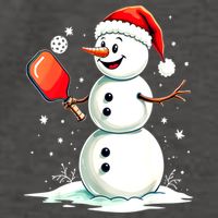 Christmas Pickleball Player Funny Pickleball Snowman Xmas Gift Vector Backpack