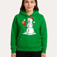 Christmas Pickleball Player Funny Pickleball Snowman Xmas Gift Hoodie