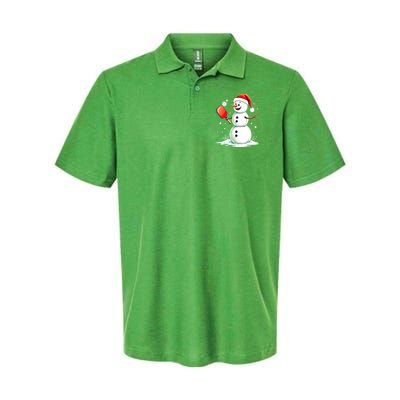 Christmas Pickleball Player Funny Pickleball Snowman Xmas Gift Polo