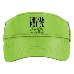 Chicken Pot Pie Funny Math Pun Chicken Pot Pi Day Gift Adult Drive Performance Visor