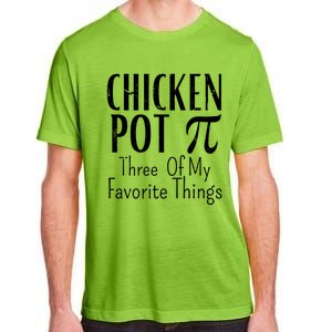 Chicken Pot Pie Funny Math Pun Chicken Pot Pi Day Gift Adult ChromaSoft Performance T-Shirt