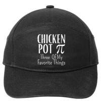 Chicken Pot Pie Funny Math Pun Chicken Pot Pi Day Gift 7-Panel Snapback Hat