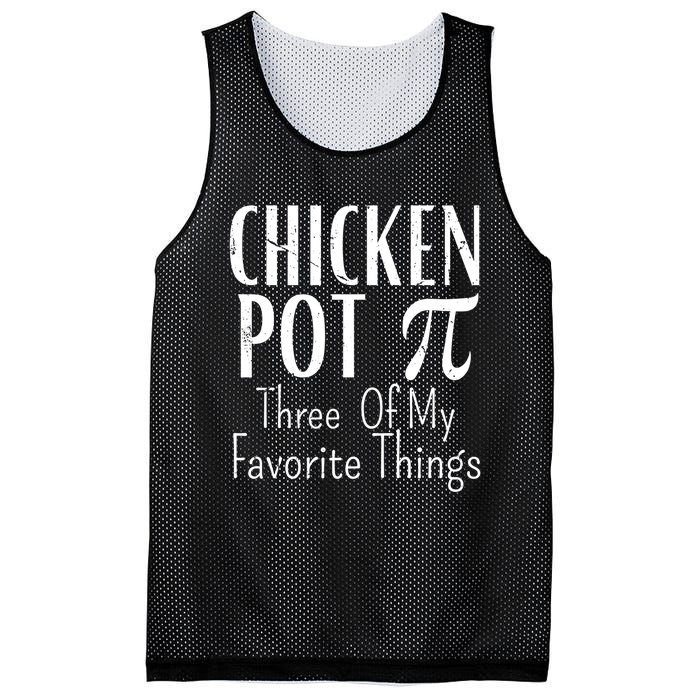 Chicken Pot Pie Funny Math Pun Chicken Pot Pi Day Gift Mesh Reversible Basketball Jersey Tank