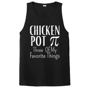 Chicken Pot Pie Funny Math Pun Chicken Pot Pi Day Gift PosiCharge Competitor Tank