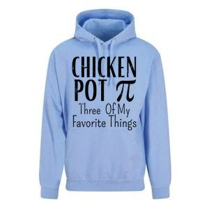 Chicken Pot Pie Funny Math Pun Chicken Pot Pi Day Gift Unisex Surf Hoodie