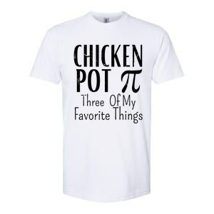 Chicken Pot Pie Funny Math Pun Chicken Pot Pi Day Gift Softstyle CVC T-Shirt