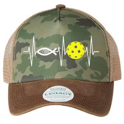 Christian Pickleball Player Ichthys Jesus Fish Symbol Legacy Tie Dye Trucker Hat