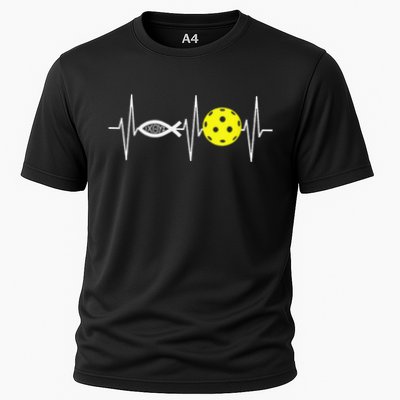 Christian Pickleball Player Ichthys Jesus Fish Symbol Performance Shirt