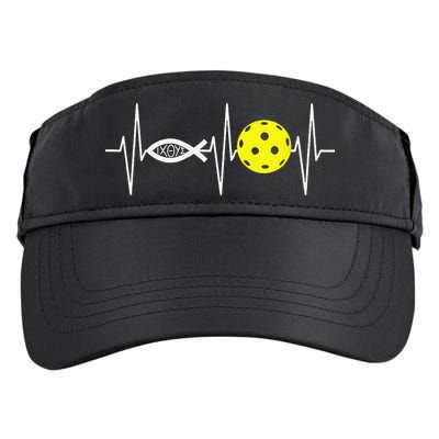 Christian Pickleball Player Ichthys Jesus Fish Symbol Adult Drive Performance Visor