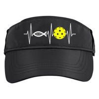 Christian Pickleball Player Ichthys Jesus Fish Symbol Adult Drive Performance Visor