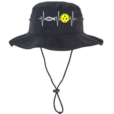 Christian Pickleball Player Ichthys Jesus Fish Symbol Bucket Hat
