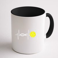 Christian Pickleball Player Ichthys Jesus Fish Symbol Mug