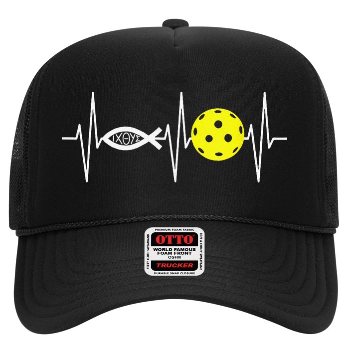 Christian Pickleball Player Ichthys Jesus Fish Symbol Hat