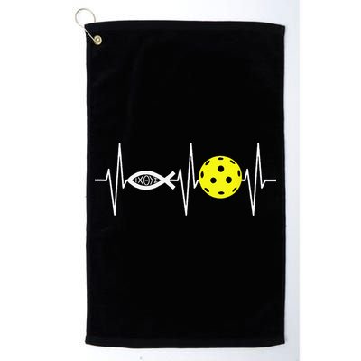 Christian Pickleball Player Ichthys Jesus Fish Symbol Golf Towel