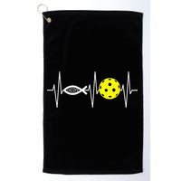 Christian Pickleball Player Ichthys Jesus Fish Symbol Golf Towel