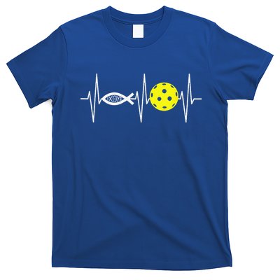 Christian Pickleball Player Ichthys Jesus Fish Symbol T-Shirt