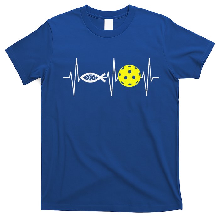 Christian Pickleball Player Ichthys Jesus Fish Symbol T-Shirt