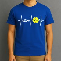 Christian Pickleball Player Ichthys Jesus Fish Symbol T-Shirt