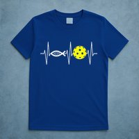 Christian Pickleball Player Ichthys Jesus Fish Symbol T-Shirt