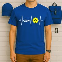 Christian Pickleball Player Ichthys Jesus Fish Symbol T-Shirt