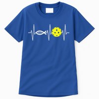 Christian Pickleball Player Ichthys Jesus Fish Symbol Tall T-Shirt