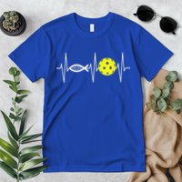 Christian Pickleball Player Ichthys Jesus Fish Symbol Premium T-Shirt