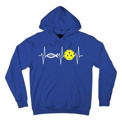 Christian Pickleball Player Ichthys Jesus Fish Symbol Tall Hoodie