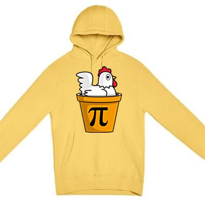 Chicken Pot Pie Funny Math Pun Chicken Pot Pie Gift Premium Pullover Hoodie