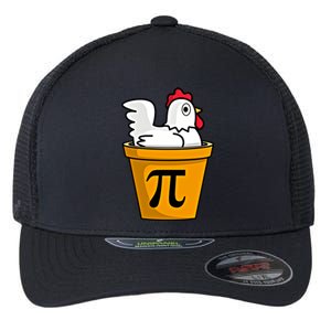 Chicken Pot Pie Funny Math Pun Chicken Pot Pie Gift Flexfit Unipanel Trucker Cap