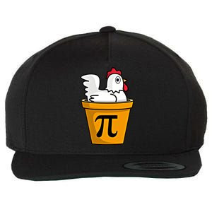 Chicken Pot Pie Funny Math Pun Chicken Pot Pie Gift Wool Snapback Cap