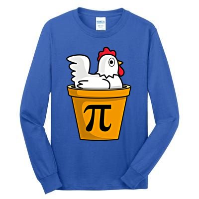 Chicken Pot Pie Funny Math Pun Chicken Pot Pie Gift Tall Long Sleeve T-Shirt