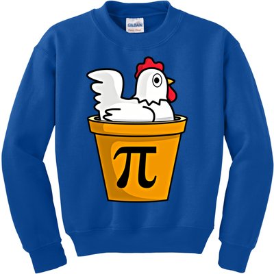 Chicken Pot Pie Funny Math Pun Chicken Pot Pie Gift Kids Sweatshirt