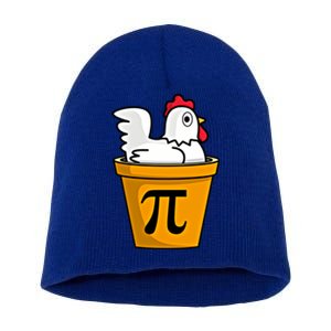 Chicken Pot Pie Funny Math Pun Chicken Pot Pie Gift Short Acrylic Beanie