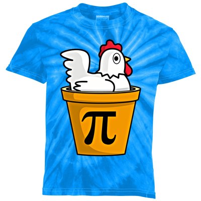 Chicken Pot Pie Funny Math Pun Chicken Pot Pie Gift Kids Tie-Dye T-Shirt