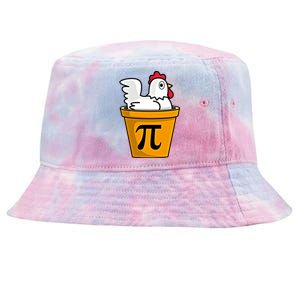 Chicken Pot Pie Funny Math Pun Chicken Pot Pie Gift Tie-Dyed Bucket Hat