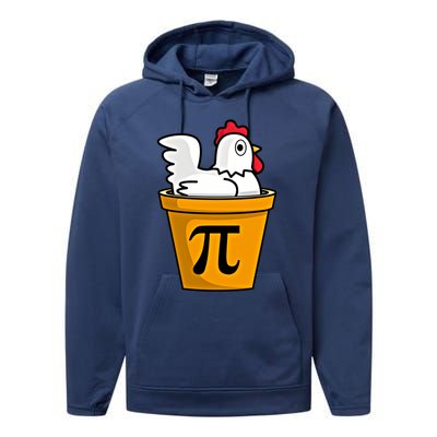 Chicken Pot Pie Funny Math Pun Chicken Pot Pie Gift Performance Fleece Hoodie