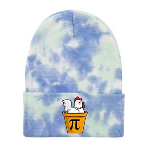 Chicken Pot Pie Funny Math Pun Chicken Pot Pie Gift Tie Dye 12in Knit Beanie