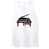 Cat Playing Piano Music Lover Funny PosiCharge Competitor Tank