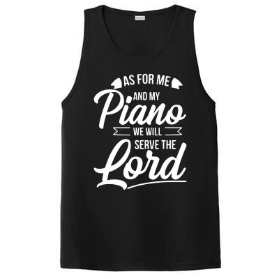 Christian Piano Player Design Serve The Lord Pianist Gift PosiCharge Competitor Tank