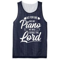 Christian Piano Player Design Serve The Lord Pianist Gift Mesh Reversible Basketball Jersey Tank