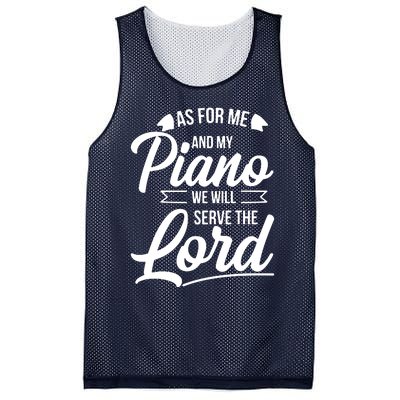 Christian Piano Player Design Serve The Lord Pianist Gift Mesh Reversible Basketball Jersey Tank